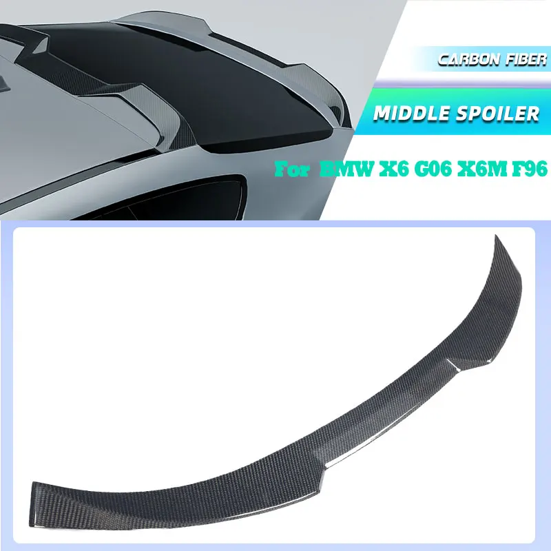 Full Carbon Fiber Car Rear Trunk Middle Spoiler Wings for BMW X6 G06 X6M F96 2020-2024 Racing Rear Spoiler Middle Wing Lip
Full Carbon Fiber Car Rear Trunk Middle Spoiler Wings for BMW X6 G06 X6M F96 2020-2024 Racing Rear Spoiler Middle Wing Lip