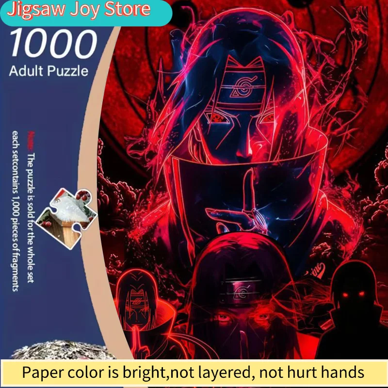 A Jigsaw Puzzle Featuring Itachi Uchiha, Made from Sturdy White Cardstock. This Puzzle Showcases a Striking Red Akatsuki Ninj
A Jigsaw Puzzle Featuring Itachi Uchiha, Made from Sturdy White Cardstock. This Puzzle Showcases a Striking Red Akatsuki Ninj