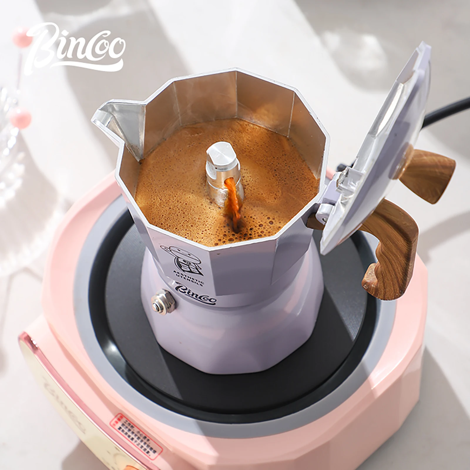 Bincoo Dual Valve Moka Pot Coffee Mocha Pot Espresso Extraction Maker Hand Brewed Coffee Pot Italian Camping Barista Accessories
Bincoo Dual Valve Moka Pot Coffee Mocha Pot Espresso Extraction Maker Hand Brewed Coffee Pot Italian Camping Barista Accessories