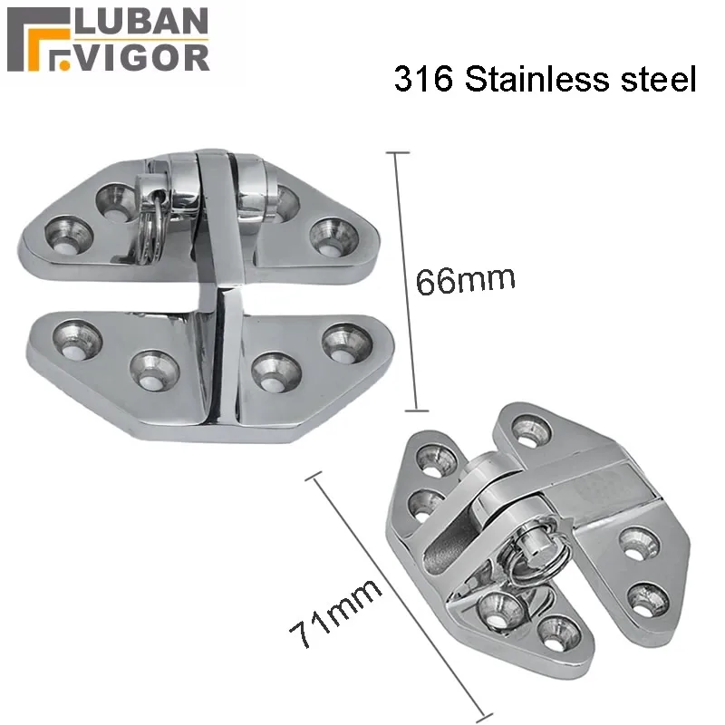 Pin Release Quick Disconnect Hinges 66x71mm 316 stainless steel Corrosion Resistant Durable for Ship Yacht RV Camping Sunshade
Pin Release Quick Disconnect Hinges 66x71mm 316 stainless steel Corrosion Resistant Durable for Ship Yacht RV Camping Sunshade