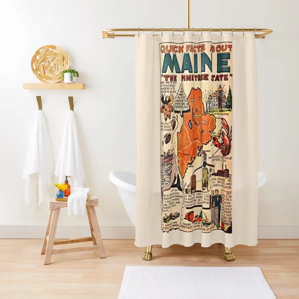 Maine Vintage Poster Shower Curtain Elegant Bathroom Bathtub Set For Bathroom Anime Bathroom Curtain
Maine Vintage Poster Shower Curtain Elegant Bathroom Bathtub Set For Bathroom Anime Bathroom Curtain
