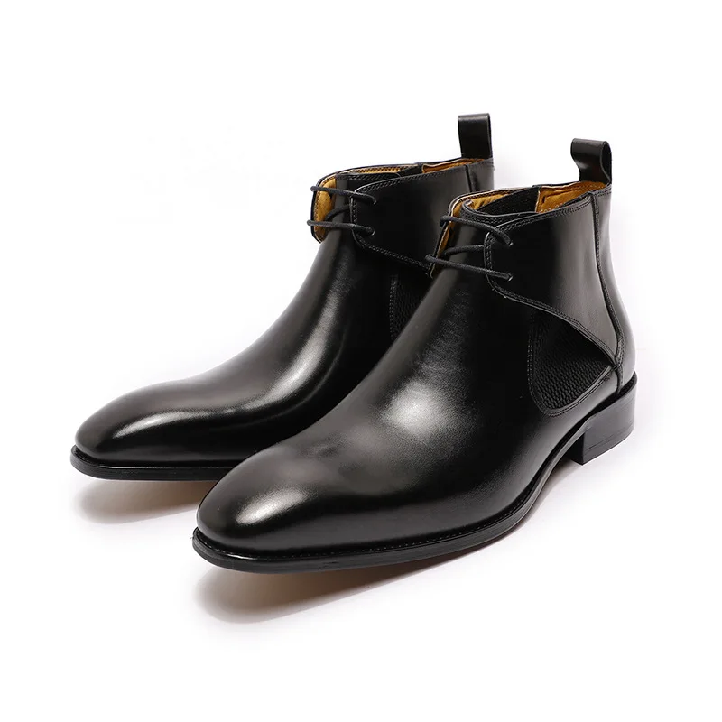 British Style Men Boots Genuine Leather Chelsea Boots Retro High Top Business Casual Shoes for Men Ankle Boots
British Style Men Boots Genuine Leather Chelsea Boots Retro High Top Business Casual Shoes for Men Ankle Boots