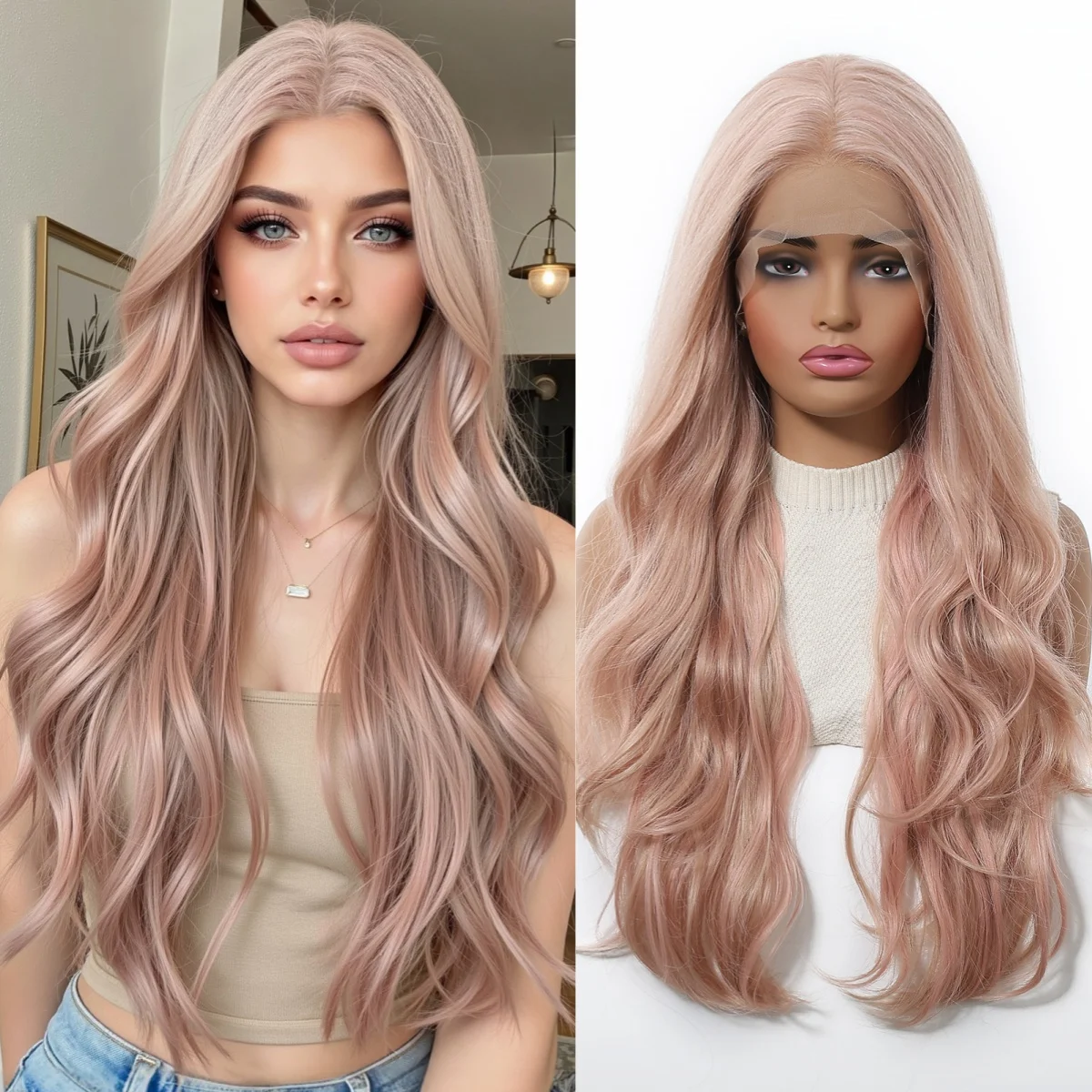 HAIRCUBE 13*6 HD прозрачные кружевные парики светло-розовые вечерние парики для косплея для женщин длинные объемные волны синтетические парики естественный вид
HAIRCUBE 13*6 HD прозрачные кружевные парики светло-розовые вечерние парики для косплея для женщин длинные объемные волны синтетические парики естественный вид