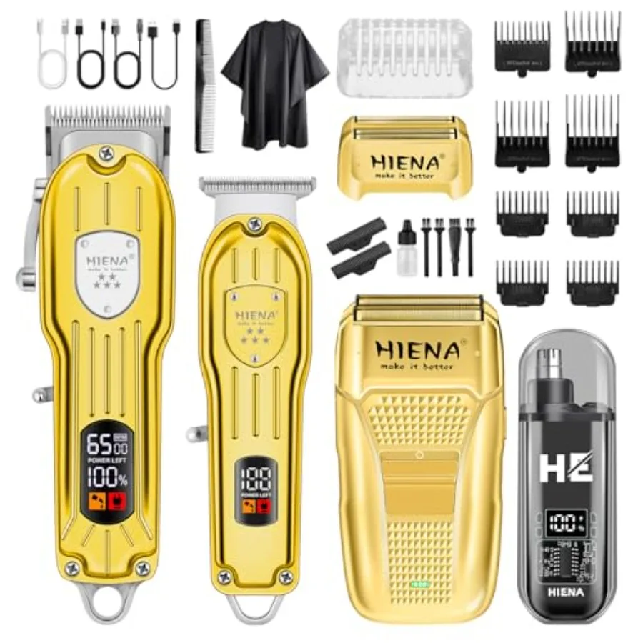 Professional Hair Clipper Set Rechargeable Cordless Barber Kit and Hair Cutting Set Electric Foil Shavers and Beard Trimmers Ea
Professional Hair Clipper Set Rechargeable Cordless Barber Kit and Hair Cutting Set Electric Foil Shavers and Beard Trimmers Ea