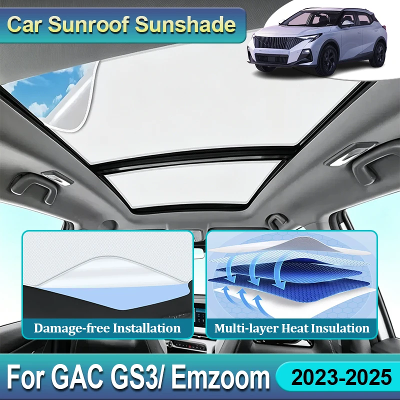 2 PCS For Trumpchi GS3 Yingsu GAC Emzoom 2023 2024 2025 Car Sunroof Sunshades Electrostatic Adsorption Sunroof Cover Skylight
2 PCS For Trumpchi GS3 Yingsu GAC Emzoom 2023 2024 2025 Car Sunroof Sunshades Electrostatic Adsorption Sunroof Cover Skylight