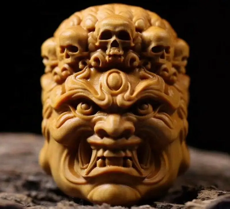 exquisite Boxwood Carving : Fudo Gothic Devil Mask
exquisite Boxwood Carving : Fudo Gothic Devil Mask