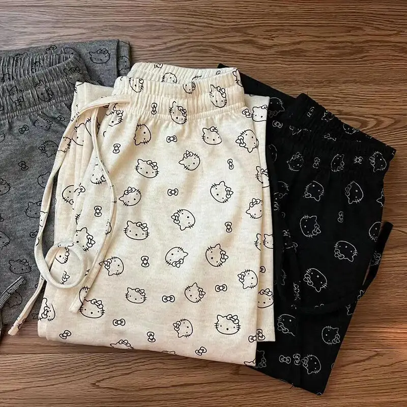 Hello Kitty Cartoon Pajama Pants Spring Autumn Girl Comfortable Loose Pants High Waist Resilient Wide-Leg Pants Soft Homewear
Hello Kitty Cartoon Pajama Pants Spring Autumn Girl Comfortable Loose Pants High Waist Resilient Wide-Leg Pants Soft Homewear