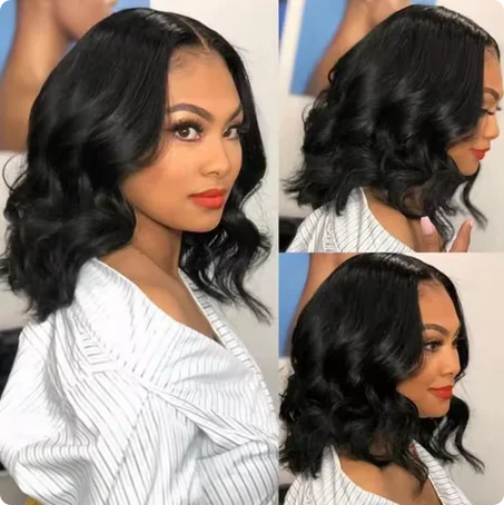 Black Short Body Wave Lace Front Wig Glueless Natural Wave Synthetic Heat Resistant Fiber Hair Wig for Women
Black Short Body Wave Lace Front Wig Glueless Natural Wave Synthetic Heat Resistant Fiber Hair Wig for Women