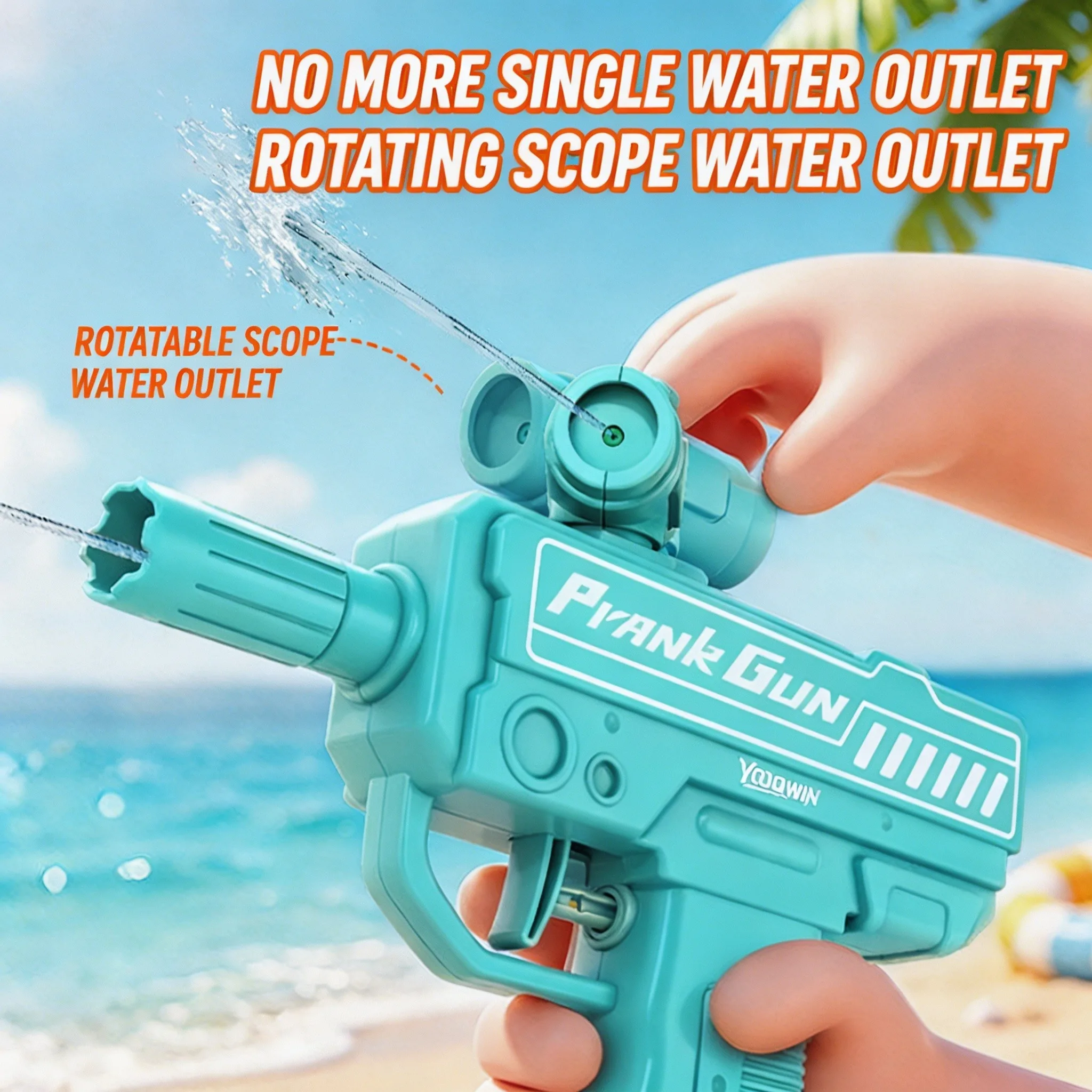 Double Nozzles Prank Water Gun 360° Rotatable Sight Double Spray Squirt Toy Long Range Summer Beach Pool Outdoor Game Gifts Toys
Double Nozzles Prank Water Gun 360° Rotatable Sight Double Spray Squirt Toy Long Range Summer Beach Pool Outdoor Game Gifts Toys