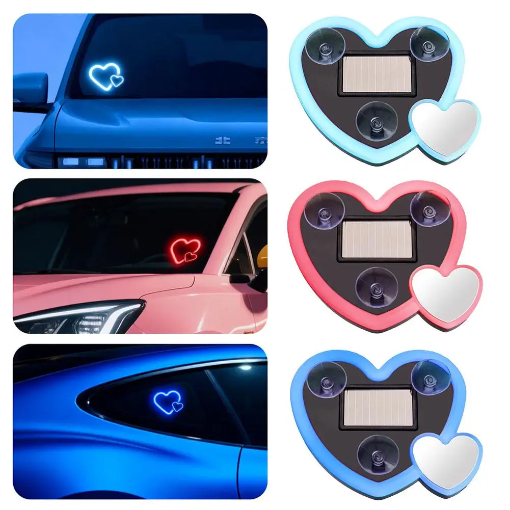 1Pcs Solar-powered Neon LED Triangular Car Window Lights Love Atmosphere Light Inside Car Universal Automotive Interior Lights
1Pcs Solar-powered Neon LED Triangular Car Window Lights Love Atmosphere Light Inside Car Universal Automotive Interior Lights
