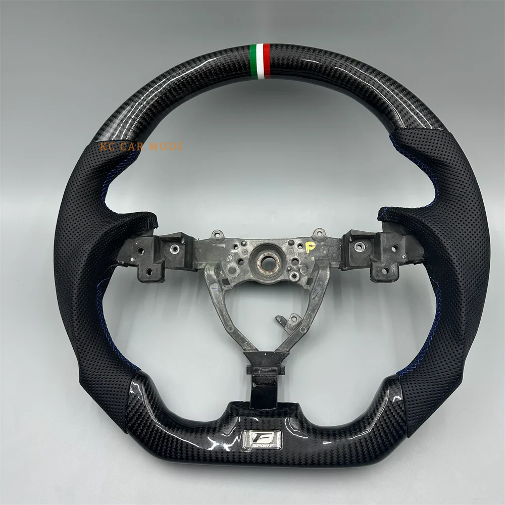 Customized Carbon fiber Black Perforated Leather green white red Strip Blue stitch Steering Wheel For 2008 Lexus GS350
Customized Carbon fiber Black Perforated Leather green white red Strip Blue stitch Steering Wheel For 2008 Lexus GS350