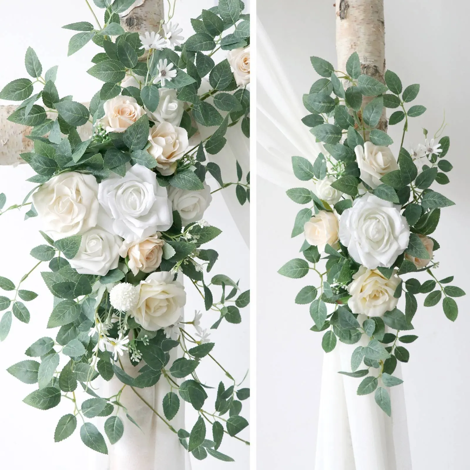 2 Pieces Wedding Arch Flowers Reusable Wedding Arch Flower Set Corner Floral Arrangement Lifelike Ceremony Backdrop Flowers
2 Pieces Wedding Arch Flowers Reusable Wedding Arch Flower Set Corner Floral Arrangement Lifelike Ceremony Backdrop Flowers