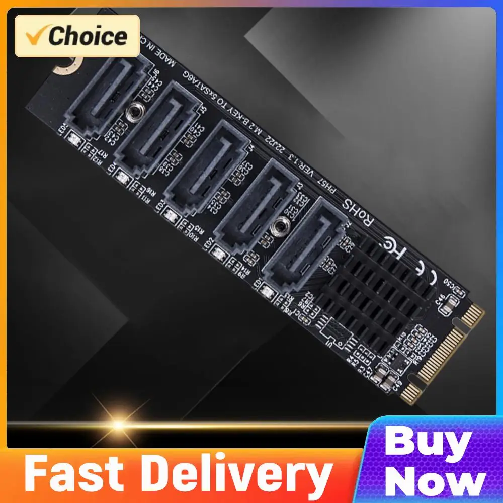 M.2 MKEY PCI-E Riser Card 5/6 Port Adapter Card M.2 To SATA 3.0 Converter NVME To SATA SATA3.0 Adapter Support PM Function
M.2 MKEY PCI-E Riser Card 5/6 Port Adapter Card M.2 To SATA 3.0 Converter NVME To SATA SATA3.0 Adapter Support PM Function