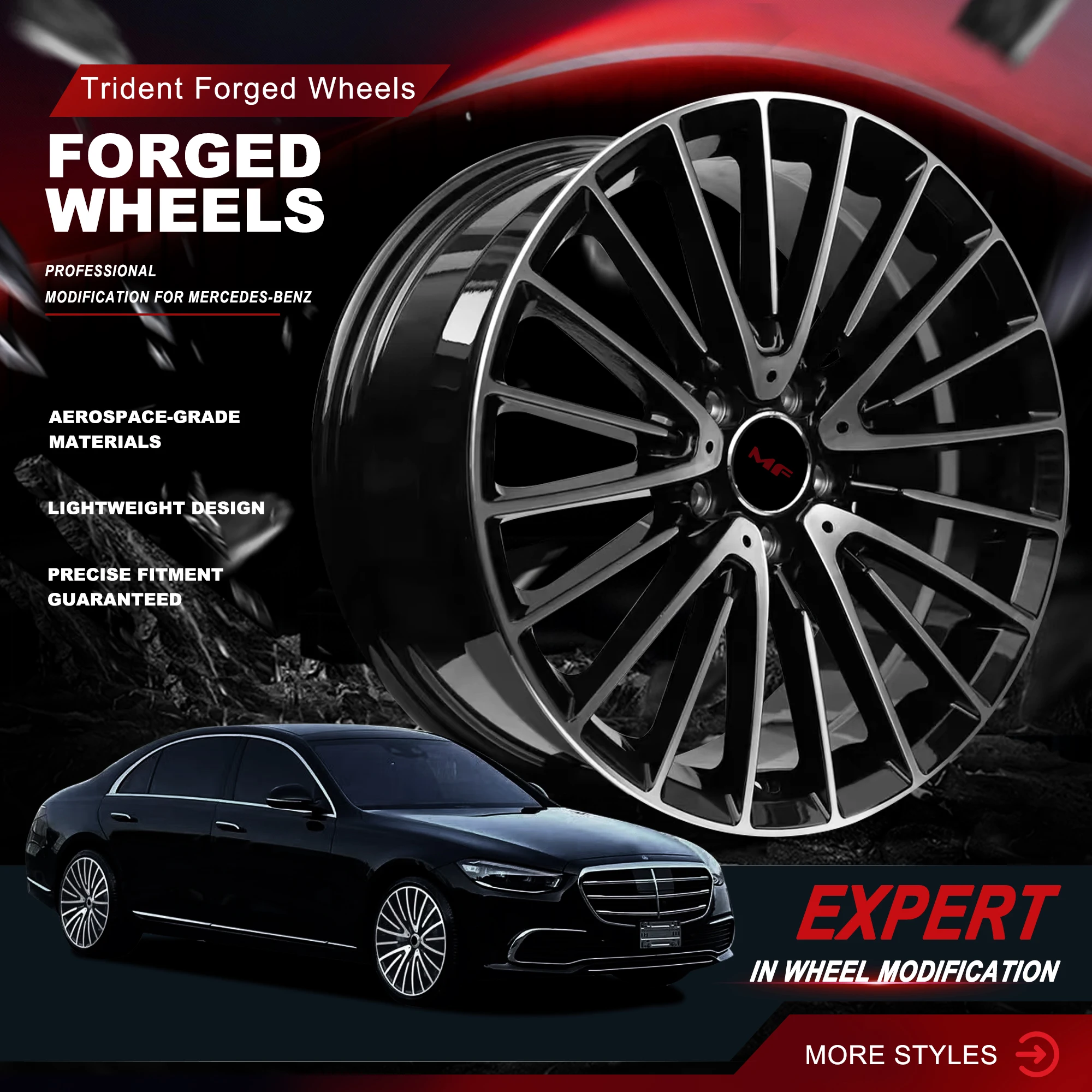 Single Forged Alloy Wheel 5x112 for Mercedes-Benz E Class S Class V-Class Viano | 18 19 20 Inch Lightweight Custom Rim
Single Forged Alloy Wheel 5x112 for Mercedes-Benz E Class S Class V-Class Viano | 18 19 20 Inch Lightweight Custom Rim