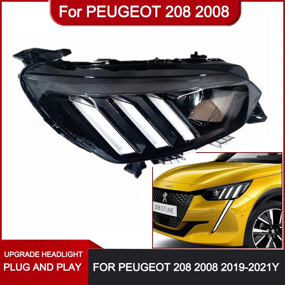 Car LED HeadLamps Assembly Headlights Start Up Animation Sequantial Turn Signal Accessories For Peugeot 208 2008 2019 2020 2021
Car LED HeadLamps Assembly Headlights Start Up Animation Sequantial Turn Signal Accessories For Peugeot 208 2008 2019 2020 2021