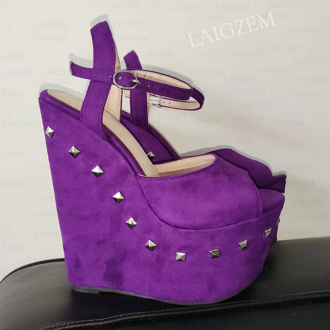 BERZIMER Women Sandals Platform Wedges Peep Toe Pumps 17CM High Heels Ladies Handmade Party Shoes Woman Big Size 38 40 41 46 48
BERZIMER Women Sandals Platform Wedges Peep Toe Pumps 17CM High Heels Ladies Handmade Party Shoes Woman Big Size 38 40 41 46 48