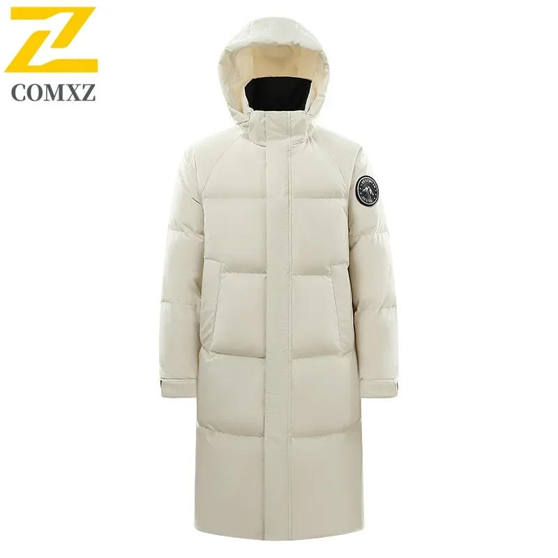 Multi-Functional Outdoor Down Jacket Business Casual Wear Korean Inspired Extra-Long Hooded Solid Color Warm Windproof Overcoat
Multi-Functional Outdoor Down Jacket Business Casual Wear Korean Inspired Extra-Long Hooded Solid Color Warm Windproof Overcoat