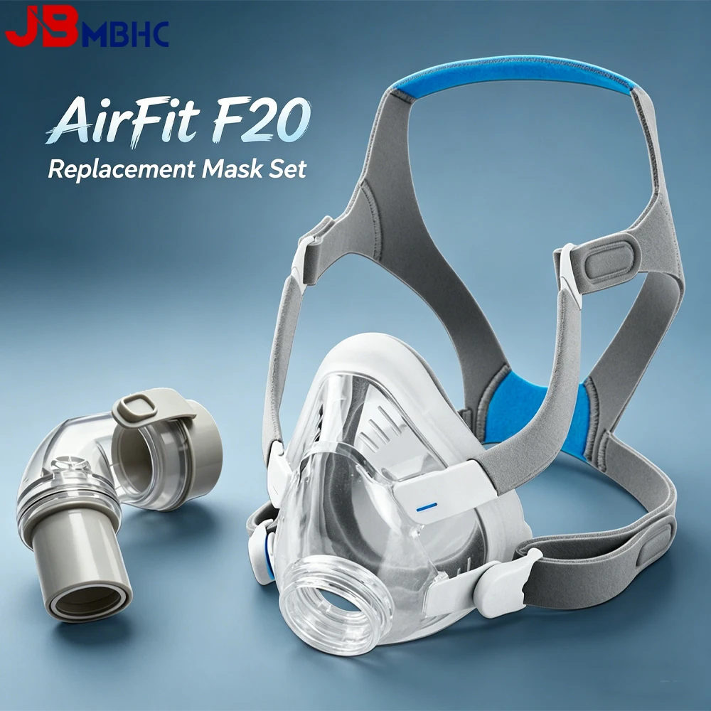 CPAP AirFit F20 Memory Foam Replacement Mask Elbow Set Includes Mask Cushion, Headgear, Frame, Elbow Connector & Clips F20 Masks
CPAP AirFit F20 Memory Foam Replacement Mask Elbow Set Includes Mask Cushion, Headgear, Frame, Elbow Connector & Clips F20 Masks
