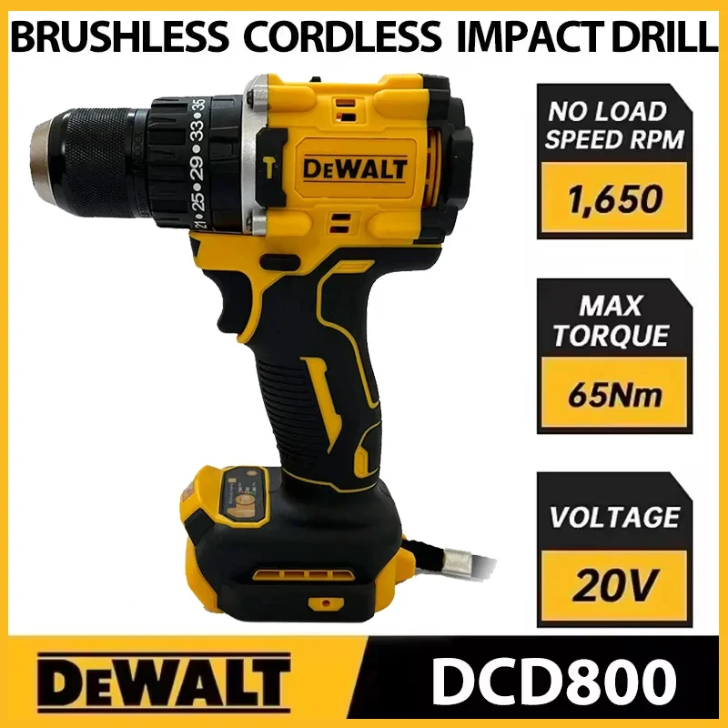 Dewalt DCD800 2000 об/мин аккумуляторная ударная дрель 1/2 дюйма бесщеточная электрическая отвертка литиевый электрический инструмент для батареи Dewalt 20 В
Dewalt DCD800 2000 об/мин аккумуляторная ударная дрель 1/2 дюйма бесщеточная электрическая отвертка литиевый электрический инструмент для батареи Dewalt 20 В