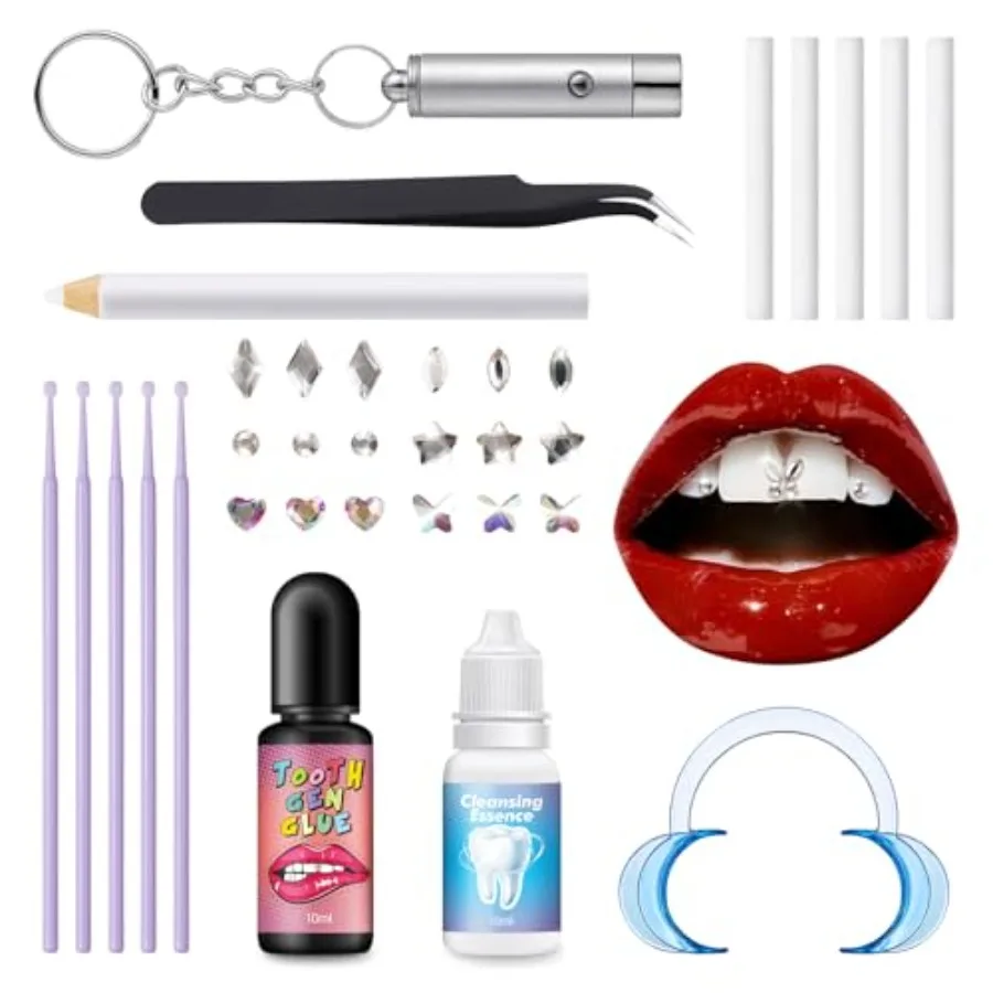 Tooth Gem Kit DIY Smile Jewelry Crystals, For Teeth, Fashionable, For Fashion and Parties
Tooth Gem Kit DIY Smile Jewelry Crystals, For Teeth, Fashionable, For Fashion and Parties