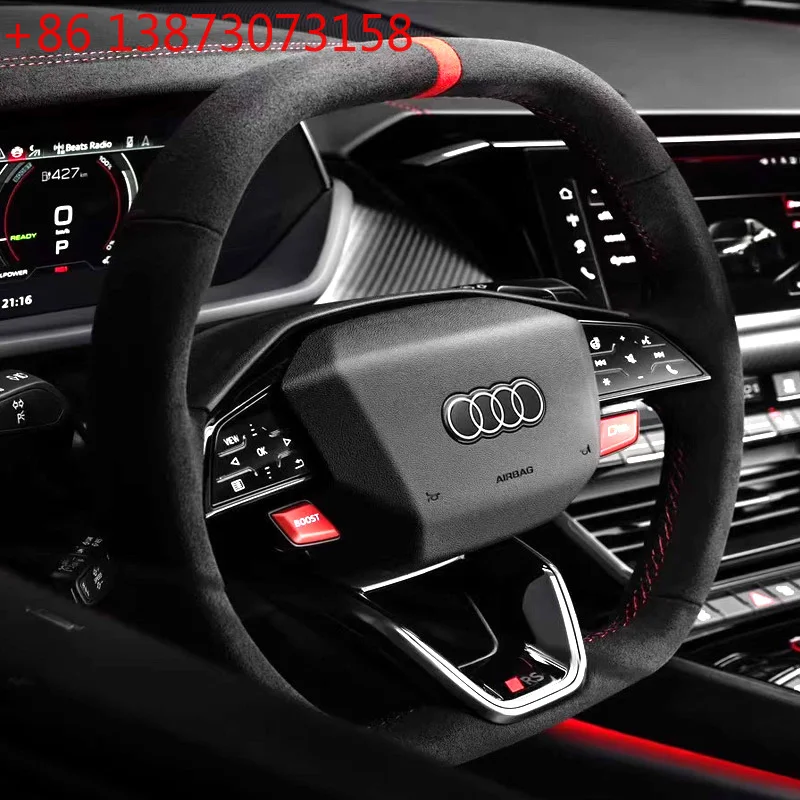 For Audi E-tron RS GT Q5 2024 2025 Hand Stitched Non-slip Red Mark Suede&Leather Steering Wheel Cover Accessory
For Audi E-tron RS GT Q5 2024 2025 Hand Stitched Non-slip Red Mark Suede&Leather Steering Wheel Cover Accessory