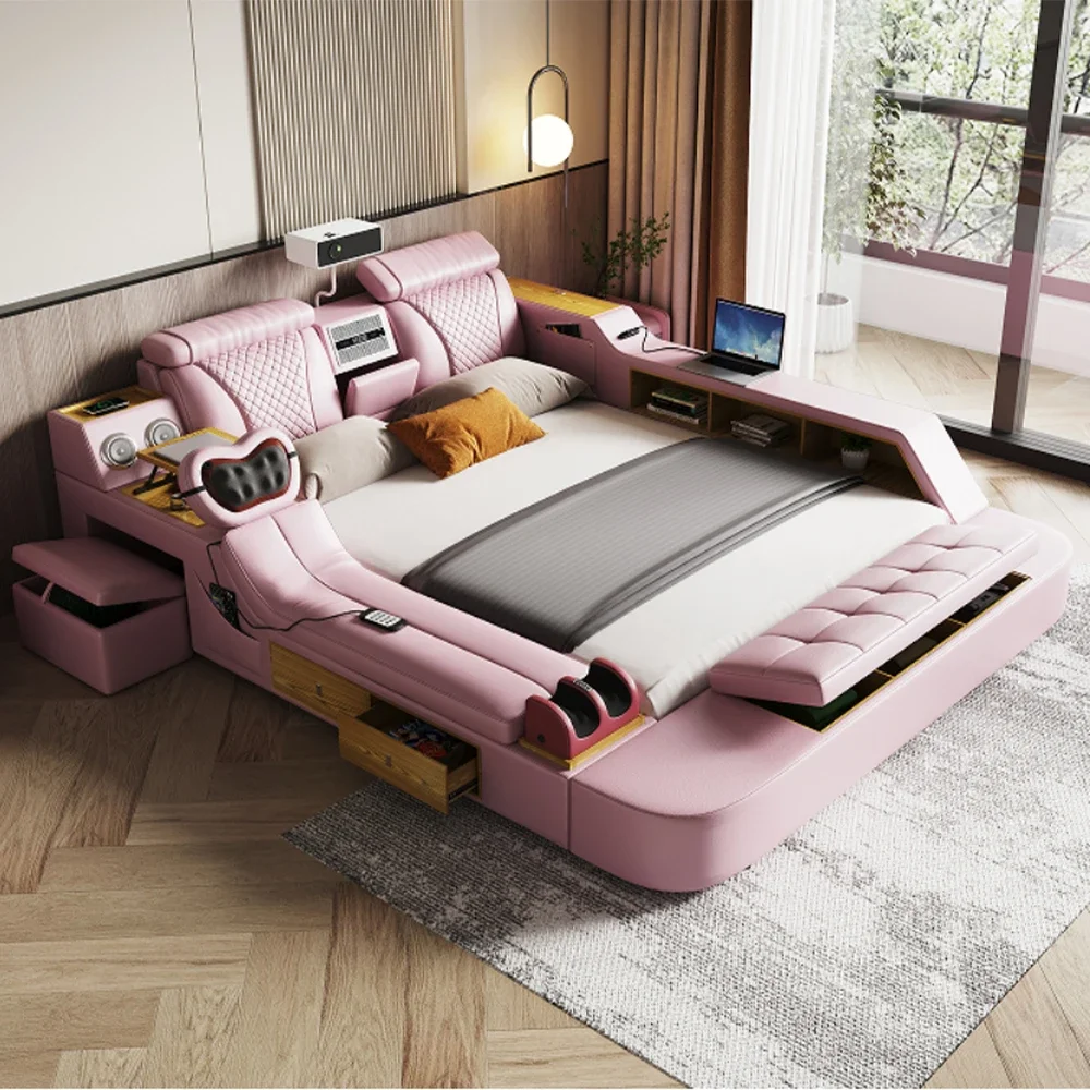Tech Smart Bed - the Ultimate многофункциональная кровать из натуральной кожи, массаж, динамик, проектор, очиститель воздуха
Tech Smart Bed - the Ultimate многофункциональная кровать из натуральной кожи, массаж, динамик, проектор, очиститель воздуха