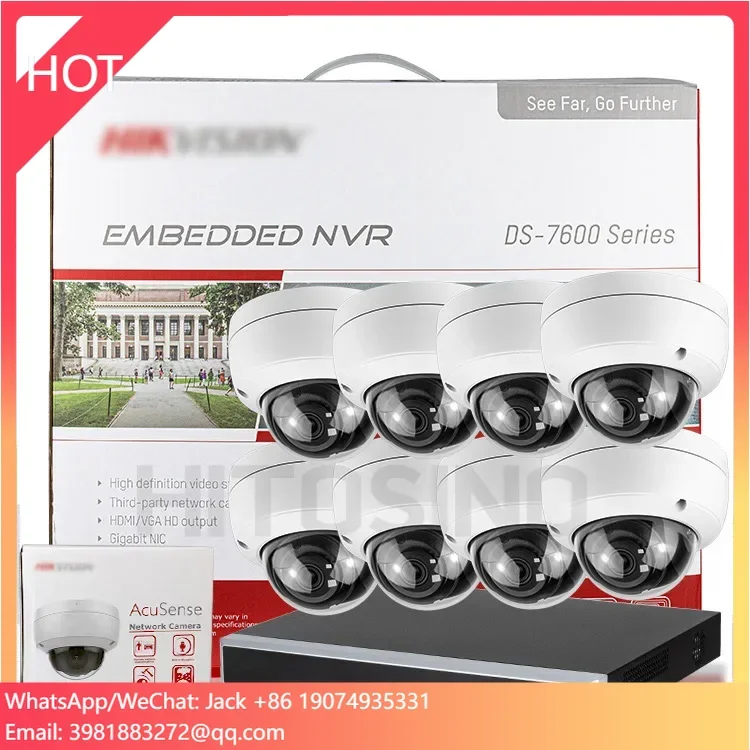 HIK Original Kit 8 16 24 32 Channel NVR 4MP 8MP 4K Built-in Mic CCTV Dome POE IP Camera System
HIK Original Kit 8 16 24 32 Channel NVR 4MP 8MP 4K Built-in Mic CCTV Dome POE IP Camera System