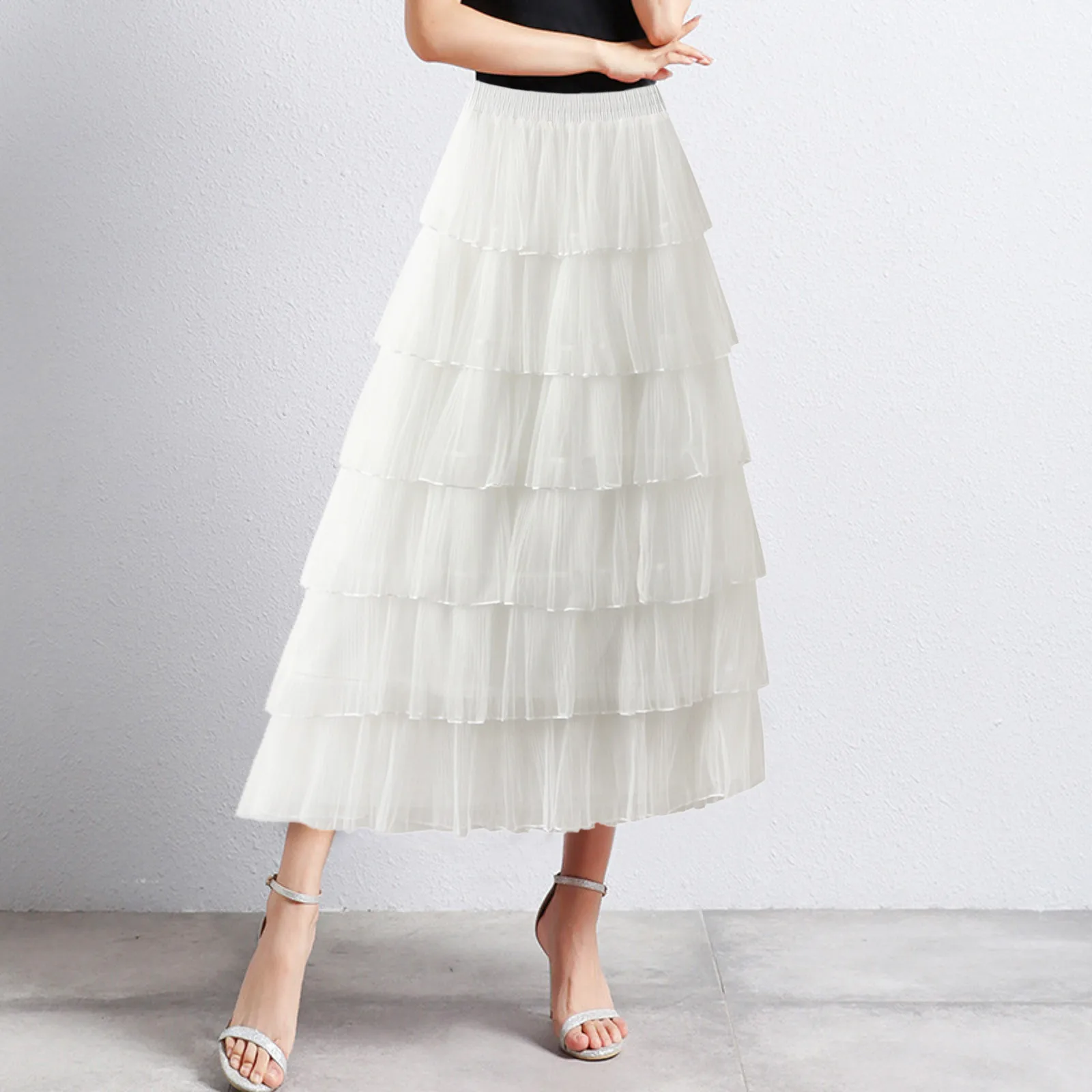 Ballet Skirt Women's Mid Length Skirt Dance Party A Line High Waist Tulle Tiered Skirts Solid Mesh Patchwork Gauze Party Skirts
Ballet Skirt Women's Mid Length Skirt Dance Party A Line High Waist Tulle Tiered Skirts Solid Mesh Patchwork Gauze Party Skirts
