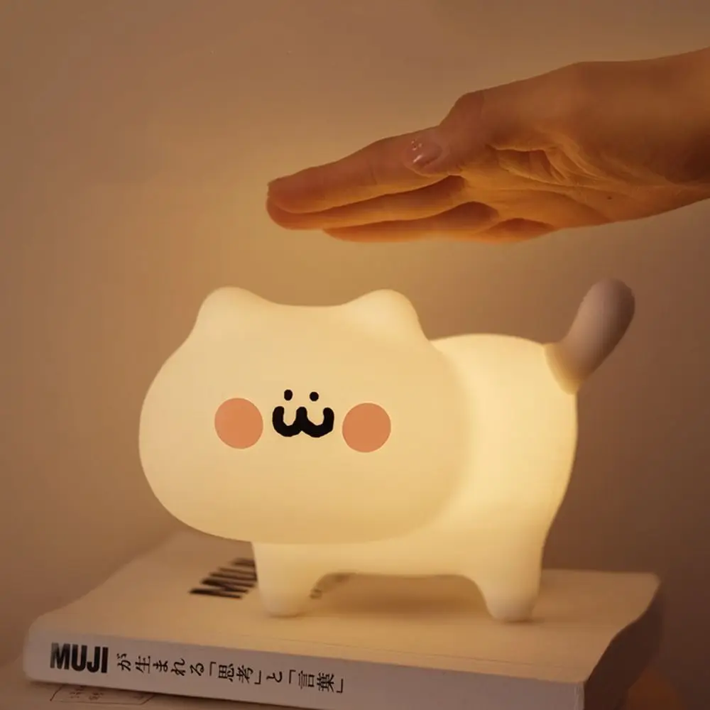 Room Decor Silicone Cat Night Light Cute Cartoon Desk Lamp USB Charging Creative Sleeping Lamp Children
Room Decor Silicone Cat Night Light Cute Cartoon Desk Lamp USB Charging Creative Sleeping Lamp Children