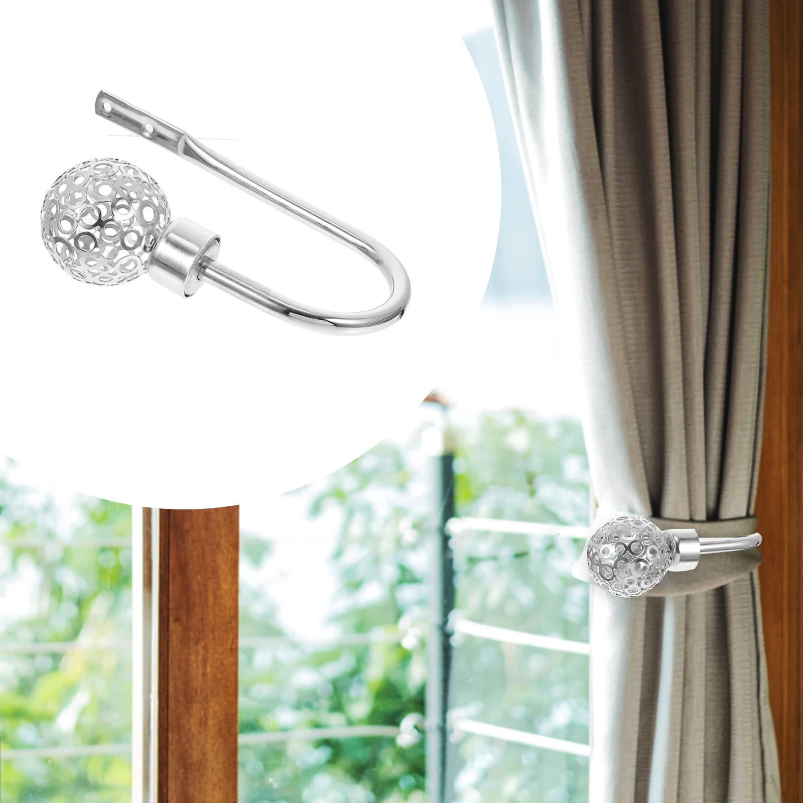 Curtain Drapery Tieback U-Shape Wall Holdbacks Sturdy Trustworthy Premium Iron Material Wide Range Applications
Curtain Drapery Tieback U-Shape Wall Holdbacks Sturdy Trustworthy Premium Iron Material Wide Range Applications