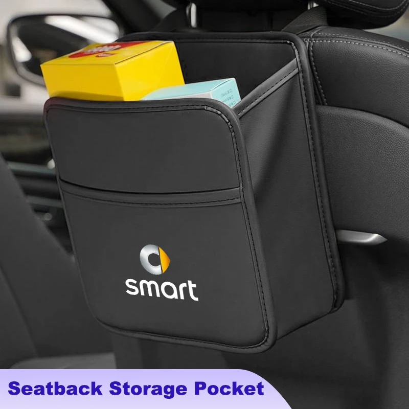 Leather Car Seat Back Storage Bag Hanging Pocket Accessories For Smart Fortwo 451 450 454 Forfour EQ Cabrio Crossblade ROADSTER
Leather Car Seat Back Storage Bag Hanging Pocket Accessories For Smart Fortwo 451 450 454 Forfour EQ Cabrio Crossblade ROADSTER