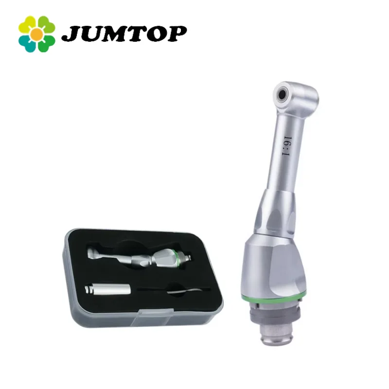 JUMTOP Dental 16:1 Reduction Contra Angle Handpiece Head Push Button Chuck for Endo Motor Handpiece
JUMTOP Dental 16:1 Reduction Contra Angle Handpiece Head Push Button Chuck for Endo Motor Handpiece
