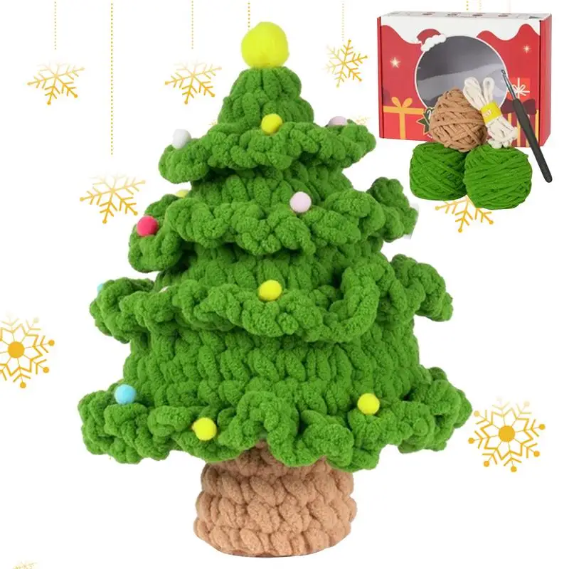 Knitting Crochet Starters Kit For Beginners Christmas Tree Crochet Kits With Complete Step Video Children Handmade Crochet Toys
Knitting Crochet Starters Kit For Beginners Christmas Tree Crochet Kits With Complete Step Video Children Handmade Crochet Toys