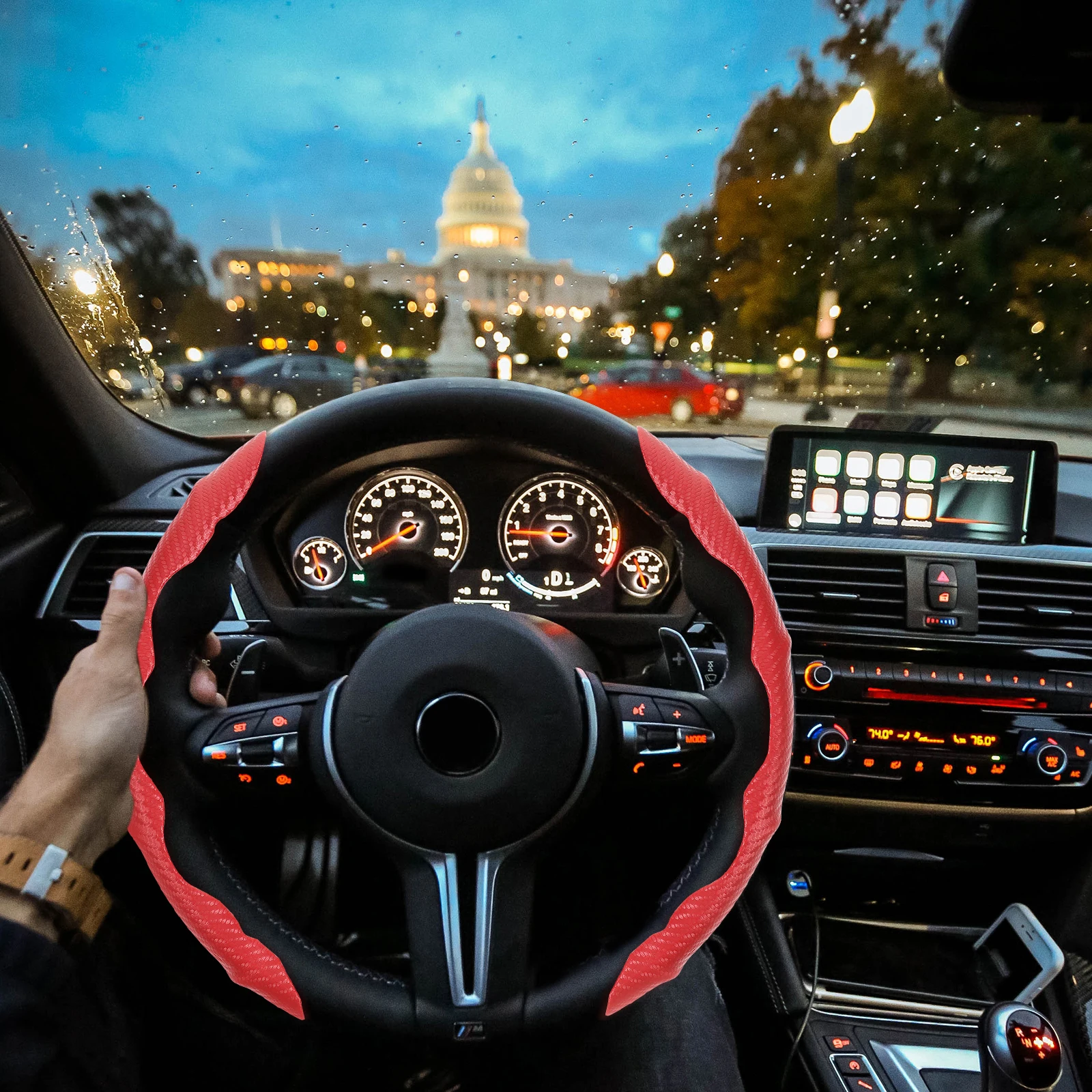 Steering Wheel Cover Car Interior Decorative Protective Sleeve Comfort Grip Anti Slip Accessory Summer Sweat Absorbent
Steering Wheel Cover Car Interior Decorative Protective Sleeve Comfort Grip Anti Slip Accessory Summer Sweat Absorbent