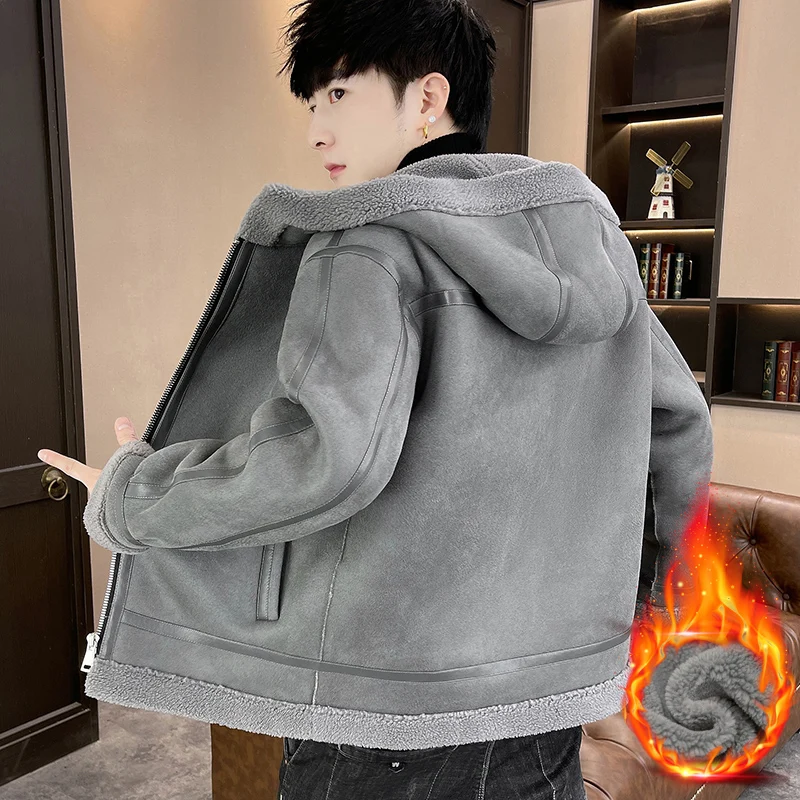 Мужская утепленная куртка с капюшоном на осень-зиму, теплая повседневная, из полиэфирного волокна, с длинными рукавами, на молнии
Мужская утепленная куртка с капюшоном на осень-зиму, теплая повседневная, из полиэфирного волокна, с длинными рукавами, на молнии