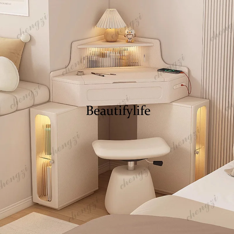 Beige Storage Vanity Table European Aesthetic Space Saving Modern Vanity Desk Organizer Luxury Penteadeira Feminina Furniture
Beige Storage Vanity Table European Aesthetic Space Saving Modern Vanity Desk Organizer Luxury Penteadeira Feminina Furniture