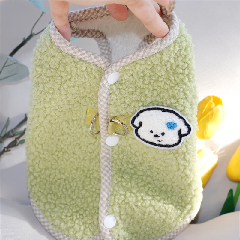 Plush Pet Vest Teddy Warm Winter Pomeranian Cat Jacket Yorkshire Schnauzer Cartoon Two Legs Clothes with Traction Buckle
Plush Pet Vest Teddy Warm Winter Pomeranian Cat Jacket Yorkshire Schnauzer Cartoon Two Legs Clothes with Traction Buckle