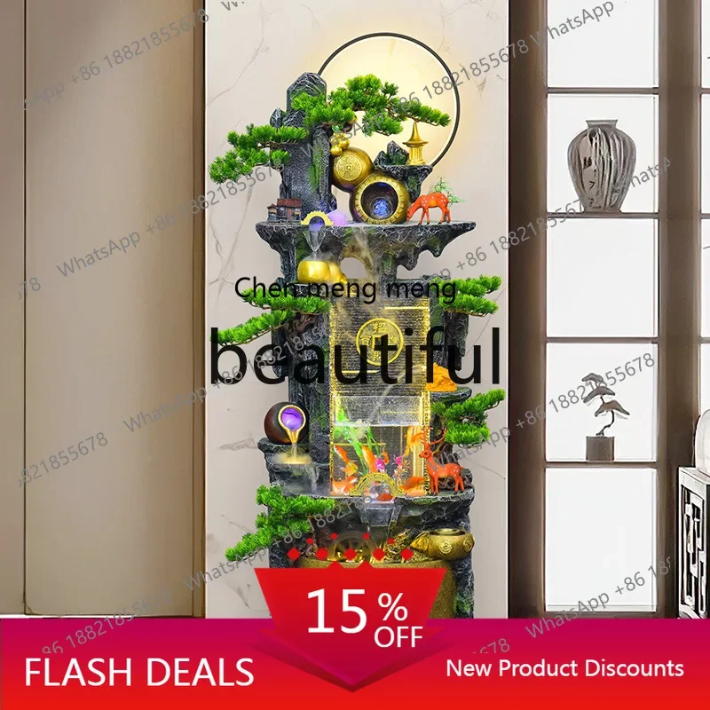 zJ Living room fish tank flowing water ornament home balcony office housewarming floor fountain circulating water humidification
zJ Living room fish tank flowing water ornament home balcony office housewarming floor fountain circulating water humidification