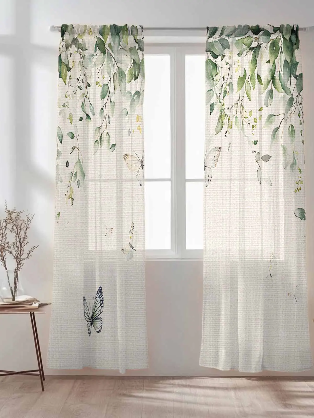 Leaves Plant Eucalyptus Leaves Curtains For Living Room Window Voile Tulle Curtain Cortinas Drapes Home Decor
Leaves Plant Eucalyptus Leaves Curtains For Living Room Window Voile Tulle Curtain Cortinas Drapes Home Decor