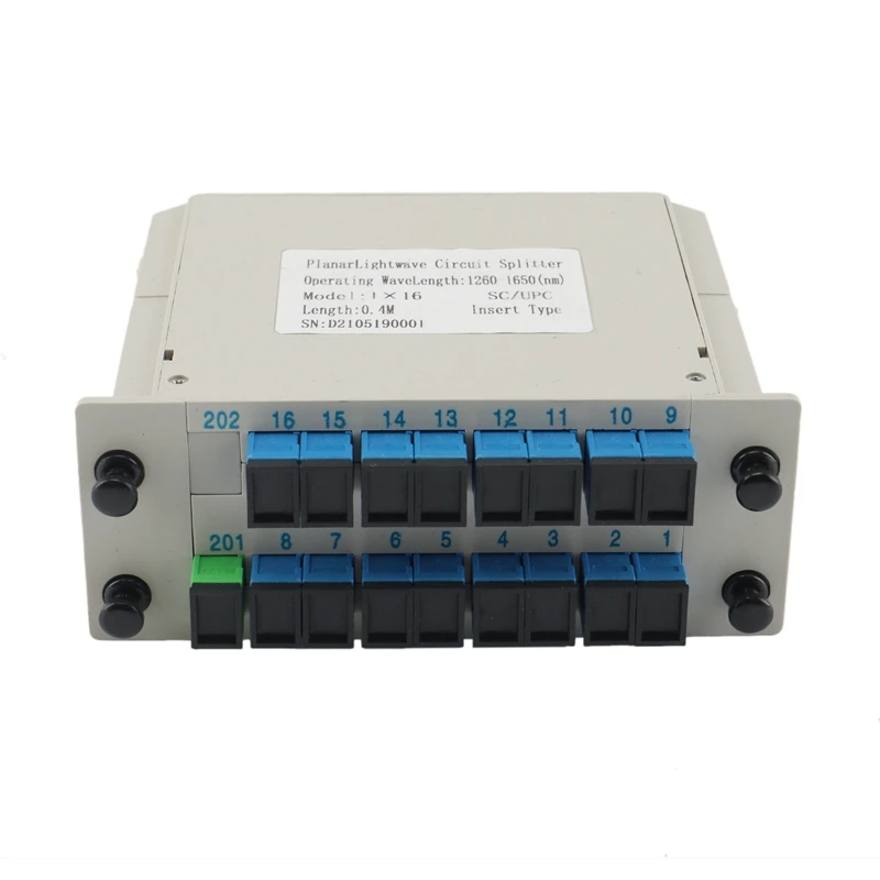 PLC Cassette Insertion Type SC APC UPC Fiber Optical Box FTTH 1X16 PLC Splitter Box
PLC Cassette Insertion Type SC APC UPC Fiber Optical Box FTTH 1X16 PLC Splitter Box
