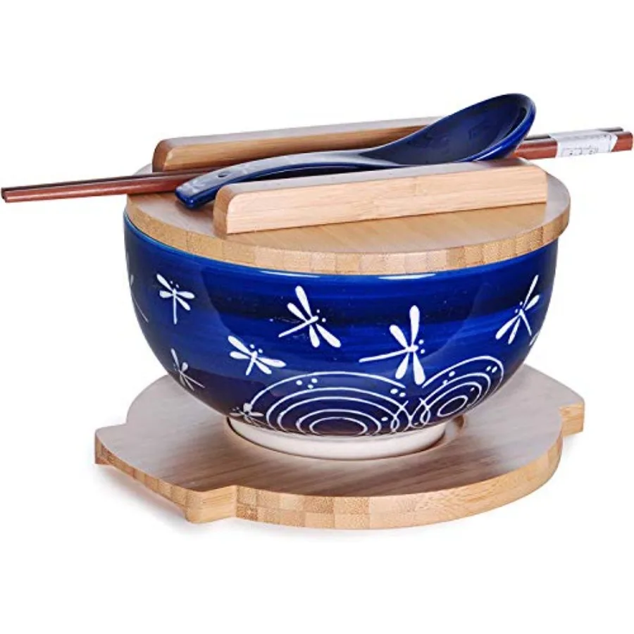 HSKM-DGFLY4, Japanese Kamameshi Vintage Style Rice Noodle Ramen Bowl with Bamboo Lid Trivet Chopsticks and Porcelain Spoon Bowl
HSKM-DGFLY4, Japanese Kamameshi Vintage Style Rice Noodle Ramen Bowl with Bamboo Lid Trivet Chopsticks and Porcelain Spoon Bowl