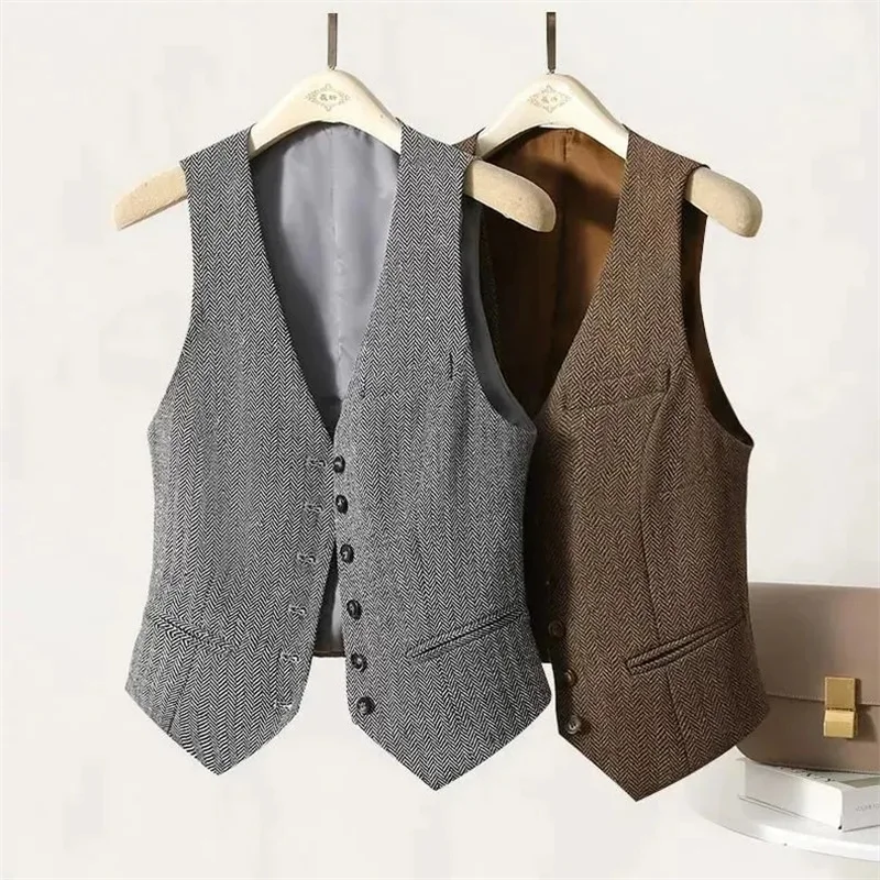 Nice New Spring Summer Short Blazer Vest Women Single Breasted Office Vest Coat Thin Short Vest Waistcoat Female Outerwear
Nice New Spring Summer Short Blazer Vest Women Single Breasted Office Vest Coat Thin Short Vest Waistcoat Female Outerwear