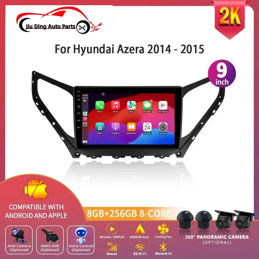 Android 14 для Hyundai Azera 2014-2015, автомобильное радио, мультимедийная навигация, центральный GPS, беспроводной Carplay, стерео DSP 5G, WIFI экран
Android 14 для Hyundai Azera 2014-2015, автомобильное радио, мультимедийная навигация, центральный GPS, беспроводной Carplay, стерео DSP 5G, WIFI экран