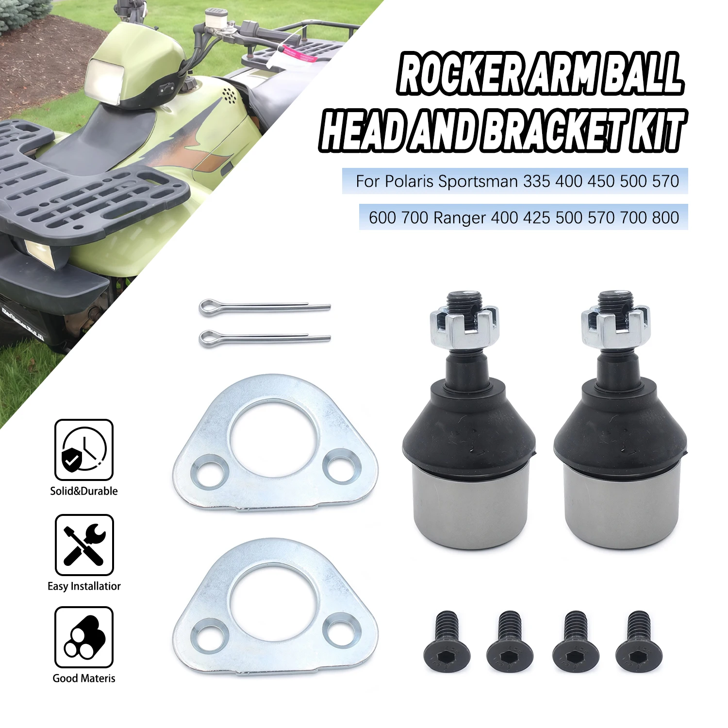 Motorcycle Ball Joint Bracket Kit For Polaris Sportsman 335 400 450 500 570 600 700 800 Trail Blazer 250 330 Magnum Ranger ETX
Motorcycle Ball Joint Bracket Kit For Polaris Sportsman 335 400 450 500 570 600 700 800 Trail Blazer 250 330 Magnum Ranger ETX