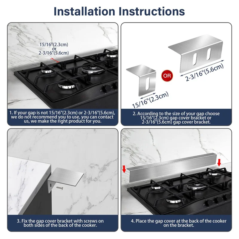30Inch Slide-In Range Rear Filler Kit,Stovegap Filler Strip, Stainless Steel Backsplash For Stove, Stove Trim Kit
30Inch Slide-In Range Rear Filler Kit,Stovegap Filler Strip, Stainless Steel Backsplash For Stove, Stove Trim Kit