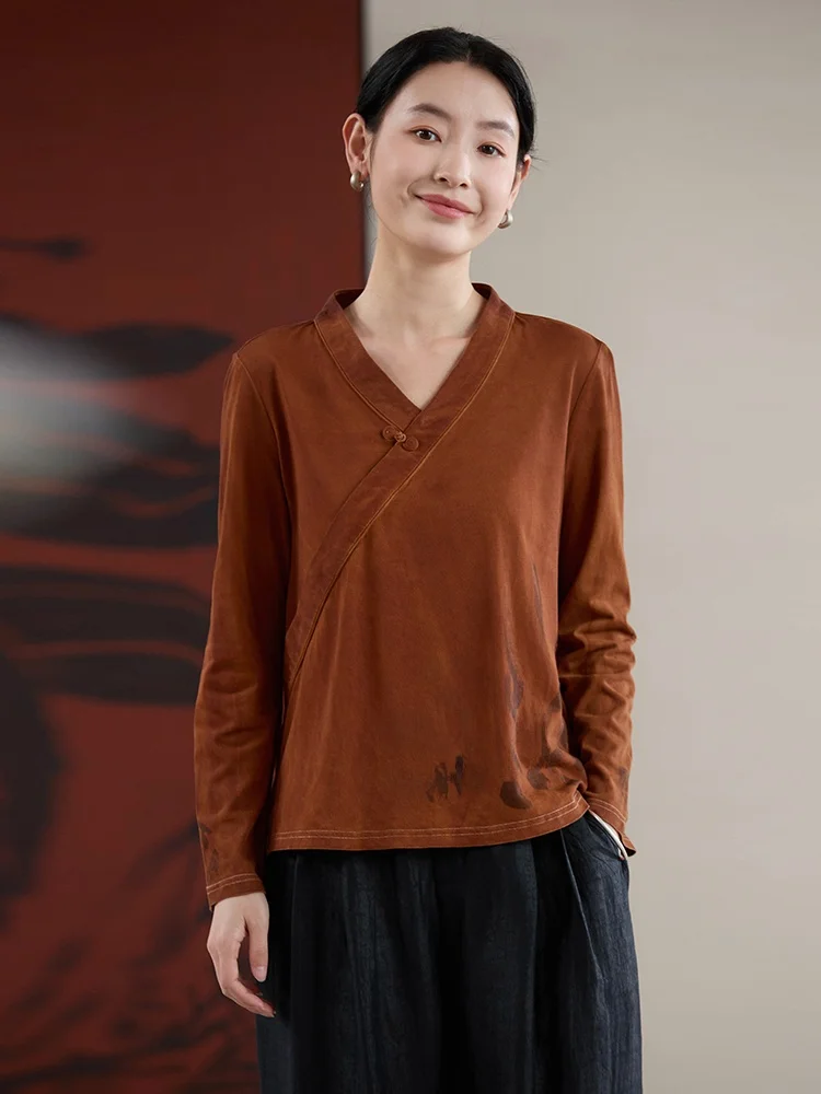 Лимитированная серия, оригинальный дизайн, 100% хлопок, трикотажная футболка с воротником, длинными рукавами, V-образным вырезом, влагоотводящая, прямого кроя, Hanfu S...
Лимитированная серия, оригинальный дизайн, 100% хлопок, трикотажная футболка с воротником, длинными рукавами, V-образным вырезом, влагоотводящая, прямого кроя, Hanfu S...