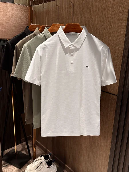 Modern Style Breathable Cool Short Sleeve Shirt Men's Pure Color Flip Collar T-Shirt Casual Comfortable Skin-Friendly
Modern Style Breathable Cool Short Sleeve Shirt Men's Pure Color Flip Collar T-Shirt Casual Comfortable Skin-Friendly