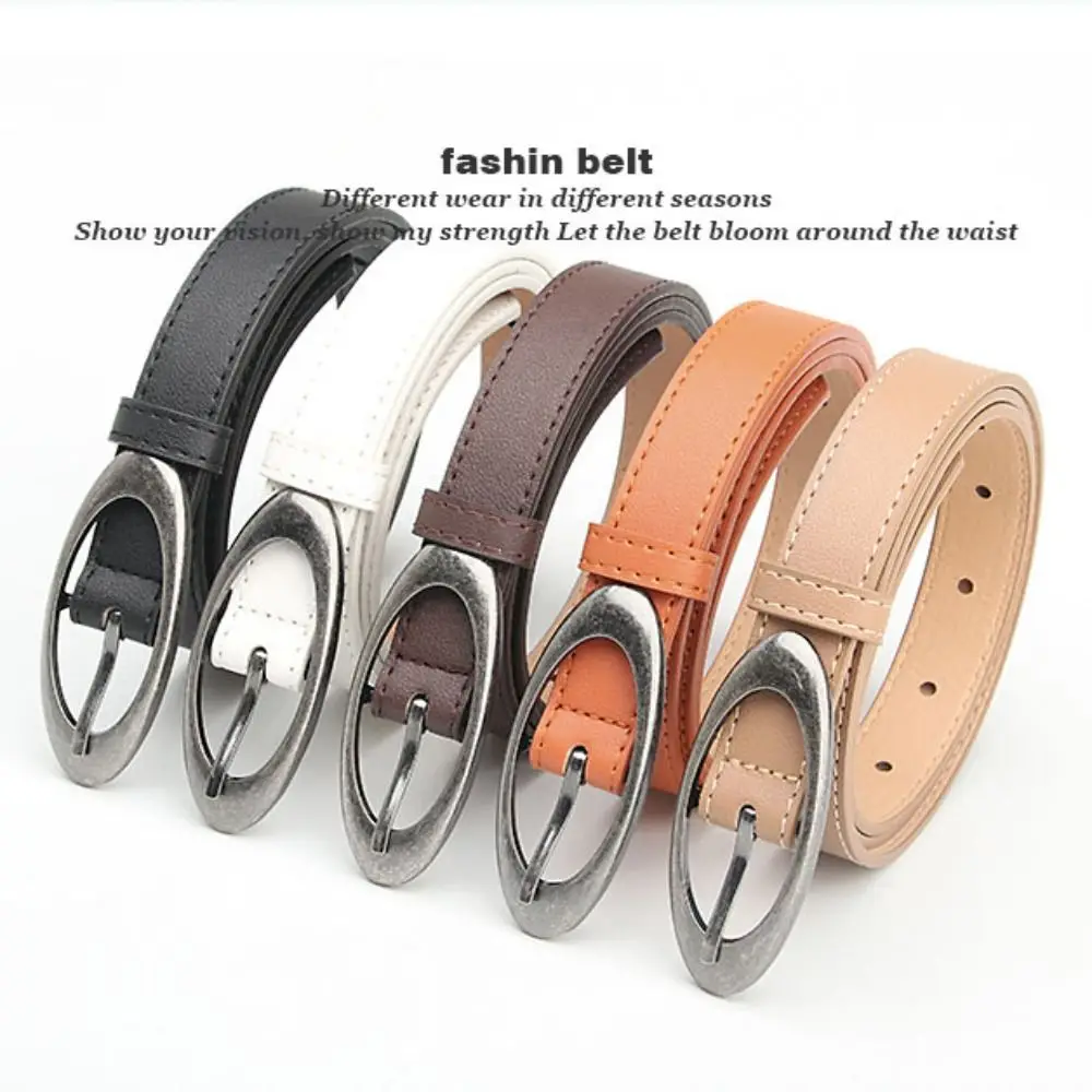 Fashion PU Leather Belt Alloy buckle Elliptical Buckle Waistband Thin Jeans Belt Women
Fashion PU Leather Belt Alloy buckle Elliptical Buckle Waistband Thin Jeans Belt Women