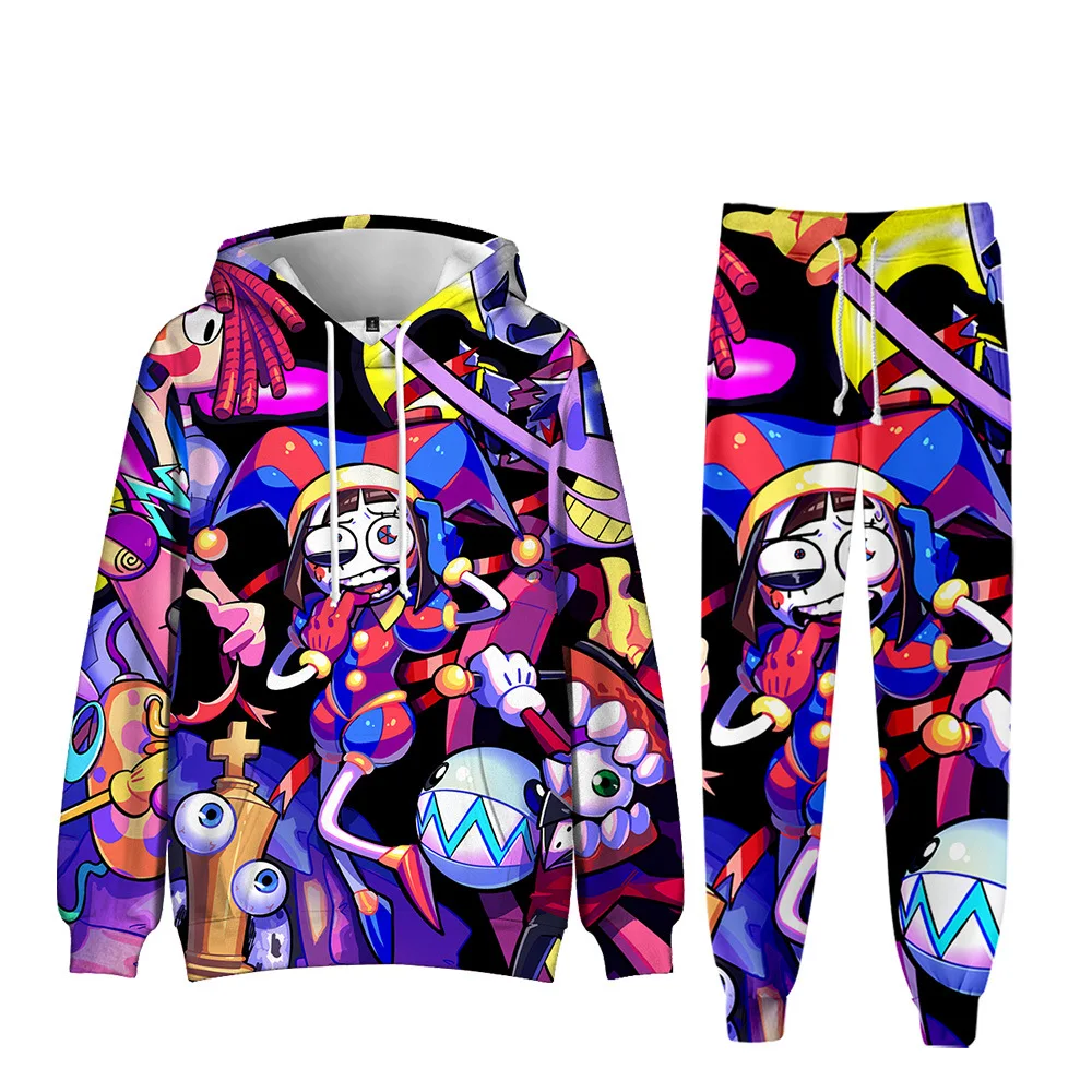 3D New Product THE AMAZING DIGITAL CIRCUS Digital Circus Hooded Sweatshirt and Leggings Pants Suit Children's Clothing
3D New Product THE AMAZING DIGITAL CIRCUS Digital Circus Hooded Sweatshirt and Leggings Pants Suit Children's Clothing