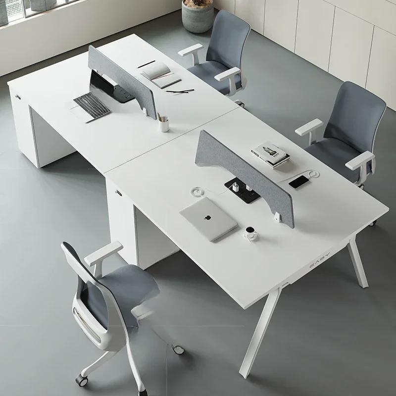 Staff office desk and chair combination 6 people 4 simple modern office row, workstation table Company staff computer desk
Staff office desk and chair combination 6 people 4 simple modern office row, workstation table Company staff computer desk